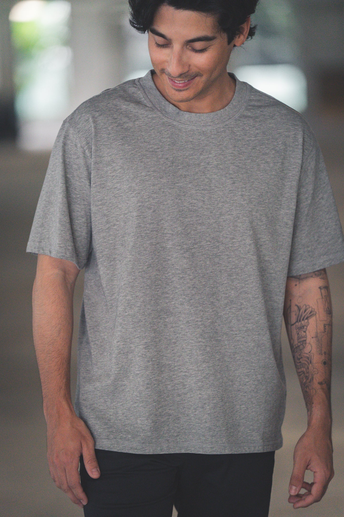 Core T-Shirt Loose Fit Heather Gray