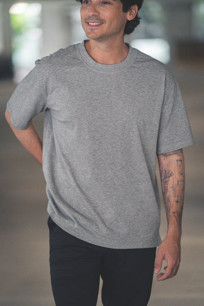 Core T-Shirt Loose Fit Heather Gray